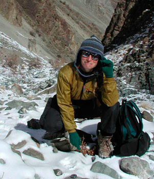 One cold winter in northern India, wildlife biologist, Barbra Palmer, works to set a camera-trap.